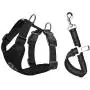 Lukovee Dog Safety Vest Harness with Seatbelt, Dog Car Harness Seat Belt Adjustable Pet Harnesses Double Breathable Mesh Fabric with Car Vehicle Connector Strap for Dog Lukovee Dog Safety Vest Harness with Seatbelt, Dog Car Harness Seat Belt Adjustable Pet Harnesses Double Breathable Mesh Fabric with Car Vehicle Connector Strap for Dog