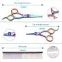 Winkeyes 5Pcs Pet Grooming Scissors Dog Cat Grooming Scissors Set 4CR Stainless Steel with Safety Round Tip, Heavy Duty Titanium Coated Grooming Scissors Kit, Thinning, Straight, Curved Shears Comb Winkeyes 5Pcs Pet Grooming Scissors Dog Cat Grooming Scissors Set 4CR Stainless Steel with Safety Round Tip, Heavy Duty Titanium Coated Grooming Scissors Kit, Thinning, Straight, Curved Shears Comb