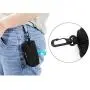 DORA BRIDAL Dog Waste Bag Dispenser, Dog Poop Bag Holder Leash Attachment Includes 1 Roll of Free Poop Bags, Zippered Pouch & Plastic Hook for Easy Carry Black
