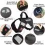 PET OPT Service Dog Vest Harness with Handle Classic Black No Pull Gentle,Adjustable Dog Vest Reflective Easy for Walking Training
