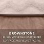 Furhaven Pet Dog Bed - Cooling Gel Memory Foam Faux Fleece and Chenille Soft Woven Traditional Sofa-Style Living Room Couch Pet Bed with Removable Cover for Dogs and Cats
