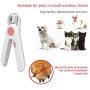 Bigeyescute Dog Nail Clippers, Pet Nail Clippers for Cat with LED Light to Avoid Over Nail Cutting, Professional Nail Trimmers with Razor Sharp Blade for Small & Medium & Large Animals