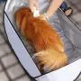 La La Pet Folding Non-Stick Pet Grooming Tent Dog Hair Catcher Cat Hair Cutting Tray Puppy Hair Trimming Organizer