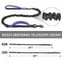 Short Dog Leash with Padded Handle, Bungee Dog Leash Shock Absorbing, Nylon Reflective Pet Leashes for Walking, Dog Lead for Medium & Large Dogs Short Dog Leash with Padded Handle, Bungee Dog Leash Shock Absorbing, Nylon Reflective Pet Leashes for Walking, Dog Lead for Medium & Large Dogs