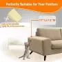 yongjoy Cat Furniture Protector, Self Adhesive Pads for Cat Dog Claw(Set of 12), Cat Couch Protector Without Pins, Cat Scratch Deterrent for Your Home Protection,17 x 12 Inches, Residue-Free
