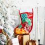 Christmas Dog Stocking Gifts Set - Dog Toy Filled - Festive Puppy Stocking Variety Pack Toy with Squeaky Toy/ Cotton Knotted Rope Toy - 5 Packs