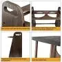 Emfogo Dog Bowls Elevated 3 Heights 4in 8in 13in Wood Raised Dog Bowl Stand with Double Collapsible Travel Bowls Raised Feeder for Dog Cat 16.7x15.5 inch Weathered Walnut Emfogo Dog Bowls Elevated 3 Heights 4in 8in 13in Wood Raised Dog Bowl Stand with Double Collapsible Travel Bowls Raised Feeder for Dog Cat 16.7x15.5 inch Weathered Walnut