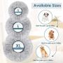 DELOMO Pet Bed for Extra Large Dog, Dog Furry Bed, Self-Warming Pet Cushion Bed, Raised Pet Bed for Dogs&Cats, Washable Pet Bed with 2 Cover for Cleaning, XL, 45×45 inches