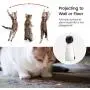 ZOTO Cat Laser Toy, Automatic Rotating Laser Pointer for Cats, USB/Battery Operated Pet Training Exercise Chaser Tool with 5 Adjustable Modes (White)