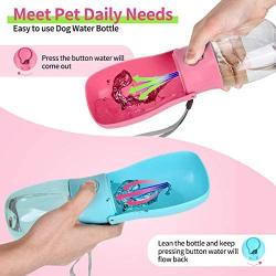 Dog Water Bottle,Foldable Pet Portable Water Dispenser Dogs, Leakproof Pet Water Bottle for Travel,BPA Free Water Bottle, for Cat,Dogs and Other Animals Water Cup