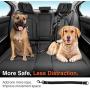 Pawaboo Dog Seatbelt, Upgraded Adjustable Nylon Pet Car Seat belt Harness Headrest Restraint, Bungee Double Dog Leash Reflective Vehicle Safety Leads Strap for Travel for Small Medium Large Dog, Black