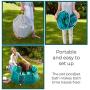 MYPET North States Pool - Portable, Foldable, Extra Large, Pet Bath/Pet Swimming Pool. Shampoo Caddy, Leash Retainer Clip and Carrying Bag Included. No Tools Necessary. (48'' Diameter, Teal)