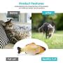 Growom Electric Fish Cat Toy, Funny Interactive Pets Pillow Chew Bite Kick Supplies Catnip Toys Perfect for Cat/Kitty/Kitten Fish Flop Lifetime Replacement Guarantee