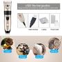 ICHECKEY Dog Clippers Professional Dog Shaver Clippers Dog Grooming Kit Cordless Trimmers Clippers Quiet Pet Clippers Low Noise Rechargeable Electric Pet Clipper for Dogs Cats Petsa and Other Animal