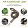 PETAGE Dog Harness and Dog Leash 6FT Heavy Duty Dog Leash with 2 Padded Handles