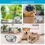 WOPET Cat Water Fountain Stainless Steel,Pet Fountain Dog Water Dispenser, Pet Drinking Fountain with 3 Replacement Filters for Dogs, Cats, Birds and Small Animals