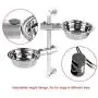 Yosoo- Adjustable Raised Bowls,Double Bowl Stainless Steel Bowls Elevated Dog Feeder Adjustable Dog Feeder for Small Medium Large Dogs Cats Pets Yosoo- Adjustable Raised Bowls,Double Bowl Stainless Steel Bowls Elevated Dog Feeder Adjustable Dog Feeder for Small Medium Large Dogs Cats Pets