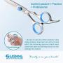 GLADOG Professional Dog Grooming Scissor with Safety Round Tips, Stainless Steel Pet Grooming Scissors, Sharp and Durable Pet Grooming Shears/Pet Combs for Dogs and Cats