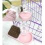 ZYYRT Double Cat Bowls Dog Water and Food Bowl Set Automatic Water Dispenser Bottle Detachable Stainless Steel Feeder Bowl for Cats Small Dog