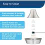PetSafe Stainless Steel Cat and Dog Water Fountain - Seaside 60 oz or 360 Multi-Pet 128 oz Drinking Fountain
