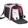 petisfam Pet Carrier for Medium Cats and Small Dogs with Washable Cozy Bed, 3 Doors and Shoulder Strap. Easy to get cat in, Easy to Storage and Escape Proof