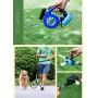 YIMUMU Dog Poop Bag Dispenser for Leash Attachment Waste Bag Holder Pet Garbage Bag Carrier Case with Key Carabiner Clip for Outdoors Waiking Running & Hiking, Black