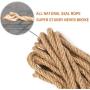 PIVBY Cat Sisal Rope Natural Twine for Scratching Post Tree Replacement - Hemp Rope for Repairing, Recovering or DIY Scratcher, 8mm Diameter (66FT)