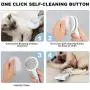 KuraMart Self Cleaning Slicker Brush & Pet Massage Grooming Glove for Dogs and Cats,Gently Pet Massage Grooming Tool Hair Remover Brush for Shedding,Efficient Deshedding Brush Glove Mitt KuraMart Self Cleaning Slicker Brush & Pet Massage Grooming Glove for Dogs and Cats,Gently Pet Massage Grooming Tool Hair Remover Brush for Shedding,Efficient Deshedding Brush Glove Mitt