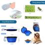 Dog Treat Bag - Training Pouch for Dogs with Collapsible Food Bowl - Pet Training Bag with Adjustable Waist Strap and 3 Rolls Poop Bags - Food Snack Kibble Storage Holder Walking with Dogs