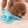 Parts & Accessories Pet Puzzle Toy Dog Slow Food Feeder Bowl Cat Small Medium Dogs Rotatable Interactive IQ Training Game Toys - (Color: Blue)
