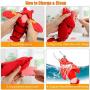 Revorit Flippity Lobster Cat Toy, Electric Moving Realistic Flopping Fish Toy, Interactive Lobster Catnip Cat Toy for Indoor Cats Kitten