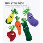 Outward Hound Fetchtablez Plush Squeaky Dog Toy - Stuffed Interactive Pet Toy