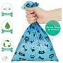 BOTEWO Dog Poop Bags, Biodegradable Poop Bags for Dogs, 200 Counts Extra Large Leak-Proof Dog Waste Bags Refill Rolls (Blue)