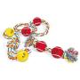 Zanies 14'' Twin-Loops Rope and Tennis Ball Dog Toys, with 2 Tennis Balls