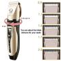 Kartice Dog Hair Clippers, Pet Hair Clippers Kit, Cordless Low Noise Rechargeable Dog Grooming Shaver Clippers with Nail Kits Scissors Comb for Dogs, Cats, Pets