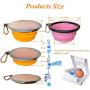 Collapsible Dog Bowl for Travel, 2 Pack Foldable Bowl with Lid Dog Water Bowl Puppy Feeding Bowls & Dog Poop Bag with Dispenser, Portable Bowl Set,15oz,450ML