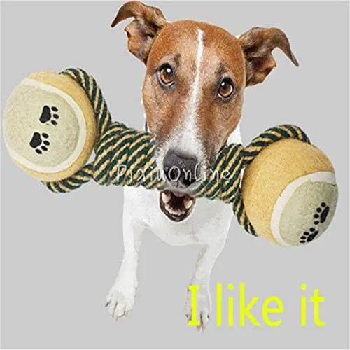 Tool Parts 1pcs YL152 Pet Dog Training Toy''8'' Knot Braided Cotton Rope Chew Toys Tennis Ball Tug Games Fetch -Length Hand Tool Parts Tool Parts 1pcs YL152 Pet Dog Training Toy''8'' Knot Braided Cotton Rope Chew Toys Tennis Ball Tug Games Fetch -Length Hand Tool Parts