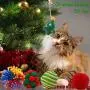 PETUOL Christmas Stocking Cat Toys, 12PCS Xmas Cat Toy with Squeaky Toys, Cat Teaser PETUOL Christmas Stocking Cat Toys, 12PCS Xmas Cat Toy with Squeaky Toys, Cat Teaser