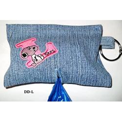 Neco Creations Light Blue Denim Pocket to Keep Your Pets Waste Bags