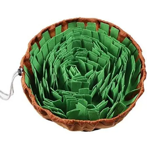 Ivalue Snuffle Mat Dogs Feeding Mat Nosework Smell Training Mat Pets Snuffle Bowl Treat Dispenser Puzzle Toy for Slow Eating Stress Release Adjustable Size Washable and Portable Ivalue Snuffle Mat Dogs Feeding Mat Nosework Smell Training Mat Pets Snuffle Bowl Treat Dispenser Puzzle Toy for Slow Eating Stress Release Adjustable Size Washable and Portable