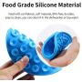 Newthinking 2 Pack Dog Lick Mats, Dog Silicone Shower Slow Feeder Mat with Suction Cups for Pet Bathing and Dog Training, Includes Silicone Spatula