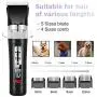 JOEJOY Dog Clippers, USB Rechargeable Cordless Dog Grooming Kit 3-Speed Low Noise Electric 33 Teeth Blade Pet Hair Shears Trimmers Shaver Professional for Dogs and Cats with Thick & Heavy Coats