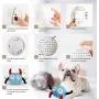 Namsan Giggle Plush Dog Toy, Halloween Interactive Dog Toys, Pet Squeaky Toy with Jumping Activation Ball