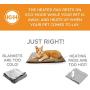 K&H Pet Products Amazin Thermo-Kitty Pad Gray Traps Cat Hair and Dander!