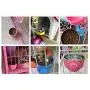 Daycount Pet Feeder Dog Bowl Stainless Steel Food Hanging Bowl Crates Cages Dog Parrot Bird Pet Drink Water Bowl Dish Accessory (S: 4.5x2, Pink) Daycount Pet Feeder Dog Bowl Stainless Steel Food Hanging Bowl Crates Cages Dog Parrot Bird Pet Drink Water Bowl Dish Accessory (S: 4.5x2, Pink)