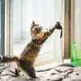 Relaxdays Cat Toy, 3in1, Interactive, Treat Tumbler, Teaser Wand Mouse & Ball with Bell, Kitten, Fun, Grey, Pack of 1, Gray