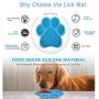 Cestbella Lick Mat for Dogs, Dog Lick Mat for Anxiety, Dog Bath Holes Device, Fun Alternative to Slow Feeder Dog Bowls for Pet Bathing, Small Holes for Hay