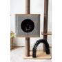 PetPals Three-Level Elevated Cat Tree Condo with Massage & Particle Board, Grey (PP18502)