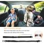 Canple Dog Leash multifuctional with car seat Belt Buckle for Medium to Large Dogs No Pull Shock Absorbing Strong Bungee Reflective Dog Training Leash 4-6 ft 2 Padded Traffic Handle