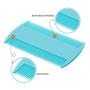 6 Pieces Pet Lice Combs Dog Grooming Flea Comb Cat Tear Stain Comb for Removal Dandruff, Hair Stain, Nit (Pink, Light Blue, Dark Blue, Yellow)